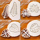 Stamp Cake Tool Agave Ivy Turtle Leaf Shaped Biscuit Mold Cookie Embosser Mold