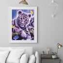 5D DIY Diamond Little Tiger Full Round Drill Mosaic Art Rhinestone Picture