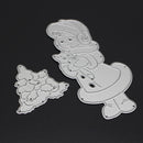 Girl Cat DIY Metal Cutting Dies Stencils Scrapbooking Embossing Craft-16532