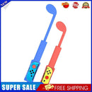 2pcs Retractable Golf Club for Nintend Switch Controller Adapter (Blue+Red)