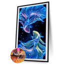 Diamond Painting 5D DIY Blue Fish Full Round Drill Rhinestone Mosaic Picture Kit