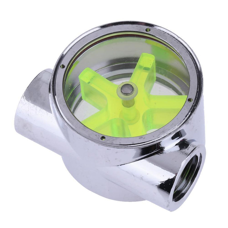 G1/4 5-Sheet Wheel Metal Water Flow Meter 44X 35X 25mm Cooler Zub