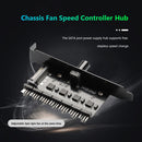 1 to 7 PC Case Cooling Fan HUB Splitter 12V Computer Speed Controller Adapter