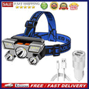 Rechargeable COB LED Headlamp Outdoor Waterproof Light with Car Chargers Ad