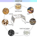Outdoor Portable Folding BBQ Grill Steel Picnic Camping Pot Stand Stove Racks