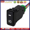 12V Waterproof 4-Wire Push Button Fog Light Switch with Yellow LED for Toyo