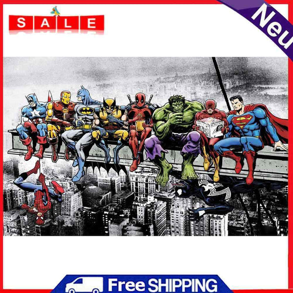 Anime Hero 5D DIY Full Square Diamond Painting Rhinestones Color Needlework Sets