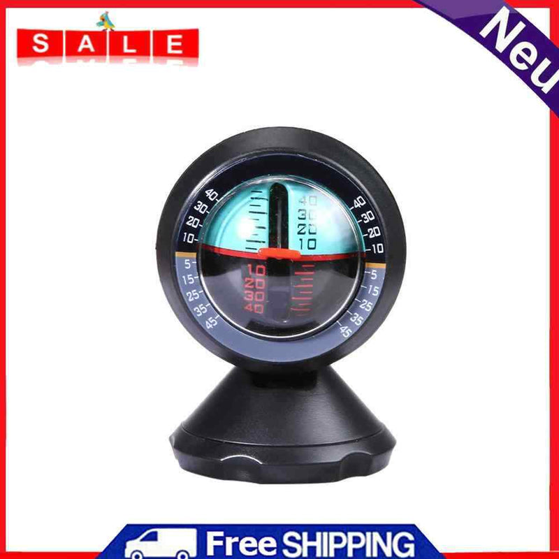 Ahomi Multifunction Car Inclinometer Level Tilt Gauge Indicator Slope Meter Degree