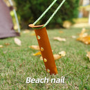 Snow & Sand Tent Stakes Pegs - Aluminum Alloy U-Shaped Tent Pegs (Golden)