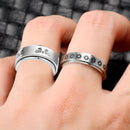 Stainless Steel Anti Anxiety Rings 8pcs Stress Relief Band Ring (8)