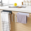 Kitchen Towel Holder Bathroom Roll Paper Storage Rack Tissue Shelf (Black) Newly
