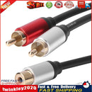 RCA 1 Female to 2 Male Adapter Audio Y Splitter Cable Amplifier Subwoofer Newly