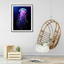 DIY Jellyfish Mosaic Full Round Diamond Drawing Handmade Rhinestone Craft G