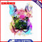 Painting By Numbers DIY Colorful Dog Canvas Oil Wall Art Picture Ornaments Kit