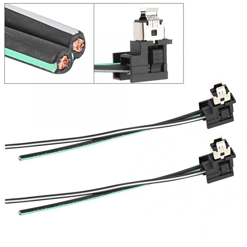 2pcs Car Halogen Lamp Headlight Socket Harness H1 Connector Plug Adapter Wire