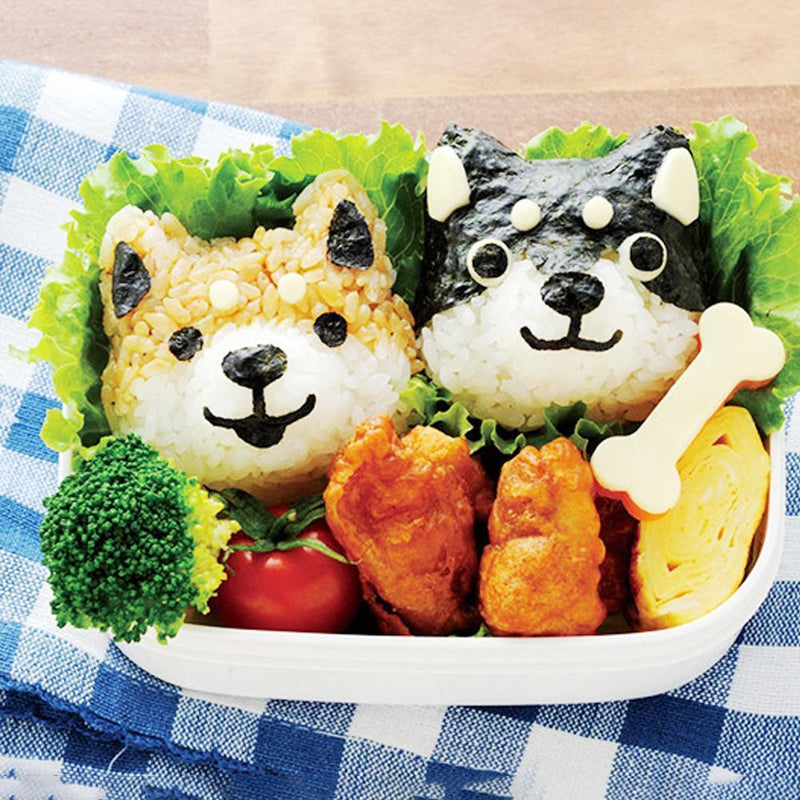 5pcs/Set Cute Dog Sushi Nori Rice Ball Mold Kitchen DIY Bento Press Maker