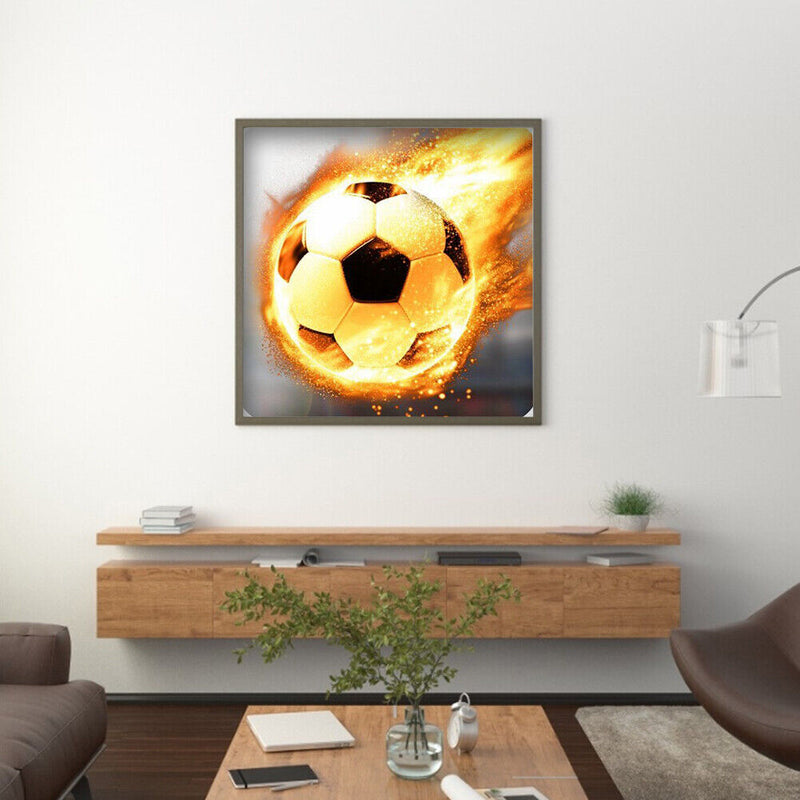 Diamond Painting Full Round Rhinestone Wall Picture Football Kit