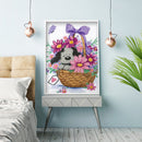 5D Diamond Flower Basketball Puppy Full Drill Rhinestone Mosaic Art Picture Kits