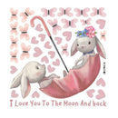 Cute Grey Bunny Ballet Rabbit Wall Stickers For Kids Nursery Room W9S8 Baby U9Y1