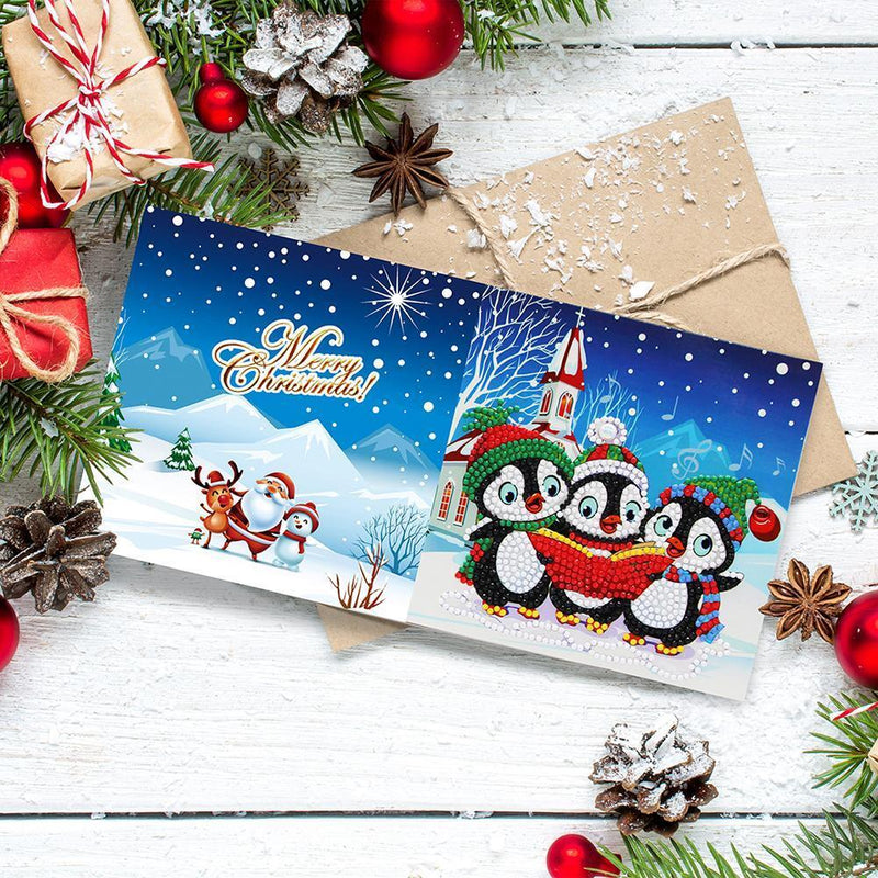 8pcs DIY Special Shaped Diamond Painting Santa Claus Snowman Elk Christmas