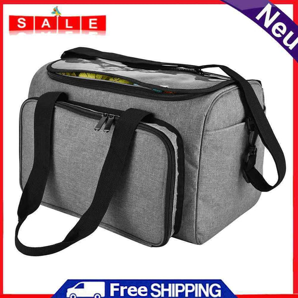 Knitting Sewing Needles Storage Bag Portable Yarn Tote Hooks Organizer