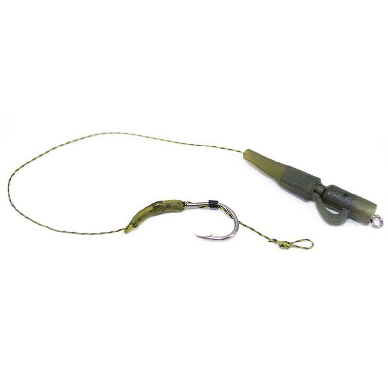 #A 2 Packs Hair Rigs Braided Line High Sensitivity Portable Thread Steel Hook Ri