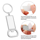 Bottle Opener Key Rings Personalized Sublimation Photo Heat Transfer For Man