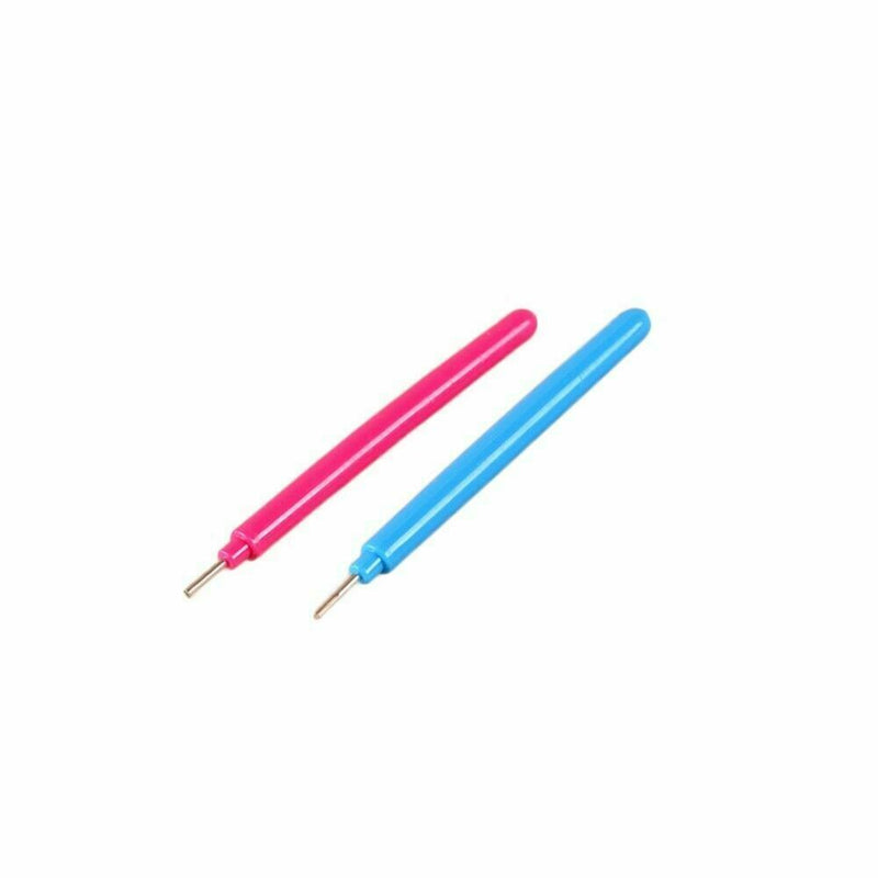 2x Paper Set Quilling Paper Tools Tweezer Needle Pins Tool Slotted x T4L3 Z3N0