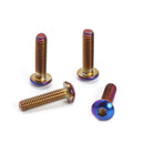 6pcs/lot Burnt Titanium Car Steering Wheel Bolts Hex Head Bolts (M5x20mm) Newly