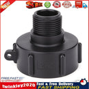 Plastic IBC Tank Fittings Coarse Threaded Cap Water Tap Adapter (2x1) Newly