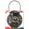 LED Metal Solar Lantern Light Waterproof Hollow Projection Lamp (Black) Newly
