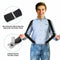 X Back Elastic Braces Adjustable Strap Clip Mens Braces Suspenders Solid Color
