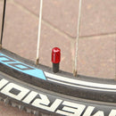 10pcs Aluminum Bicycle Tire Schrader Valve Stem Caps Dust Covers (Red)