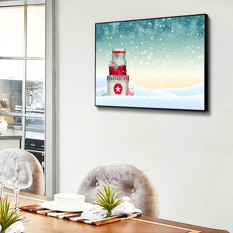 Snowfield Oil Paint By Numbers Hand Painted Wall Art Craft Home Decoration Gifts