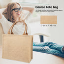 Burlap Totes Handbag, Women Eco Friendly Shopping Wallet Top-handle Grocery Bags
