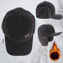 Hat Warm Waterproof Winter Baseball Cap for Men Hiking Cap Cotton Lined
