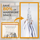 Storage Organizer Metal Holder Closet Clothes Trousers Scarf Magic Hanger