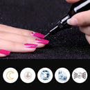 Rhinestones Nail Glue for False Nail Tips Clear Point Drill Gel with Needle