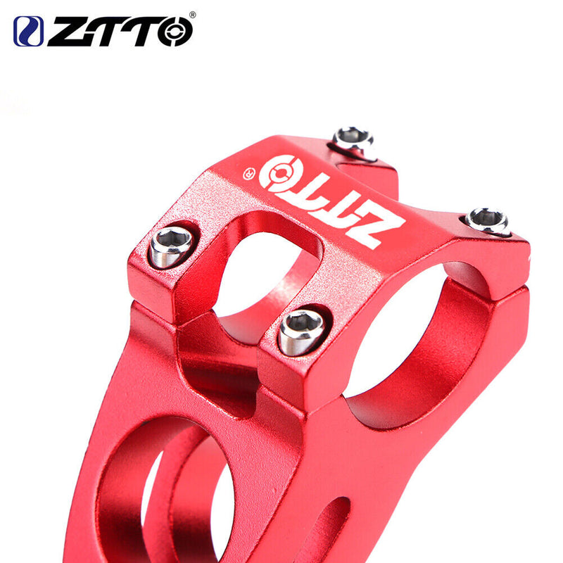 ZTTO Cycling Stem Bicycle Aluminium 31.8mm MTB Bike Handlebar Stem (Red) Newly