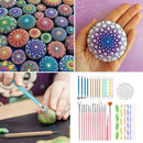 Paint Tray Brushes Dotting Pen Mandala Art Tools Clay Ceramic Tool Sculpture