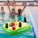 Drink Holder - Floating Bar Tray Inflatable Beer Cup Holders (Avocado) Newly