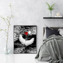 Red and white roses 40x50cm Oil Paint By Numbers Picture DIY Painting M748