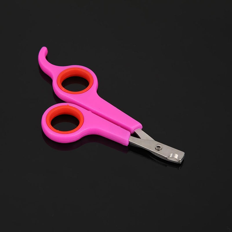Stainless Steel Pet Nail Toe Scissors Dog Cat Claw Grooming Clipper (Rose)