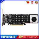 PCI-E 16X to M.2 M-KEY NVME SSD RAID Riser PCI-E4.0 PCI Express X4 Extender