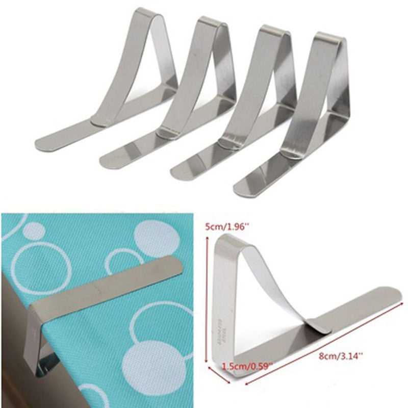 Wedding Board Home Stainless Steel Tablecloth Clamp Table Cover Holder Clip