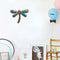 Statue Garden Backyard Metal Dragonfly Art Craft Sculptures Wall Decoration