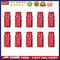 10pcs Aluminum Bicycle Tyre Tire Presta Valve Stem Caps Dust Covers (Red)