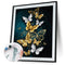 Color Butterfly DIY Canvas Paint By Numbers Oil Hand Painted Kit (YHRM-194)