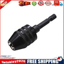 0.3-6.5mm Drill Chuck Hex Shank Converter Electric Drill Bits Adapter (B)
