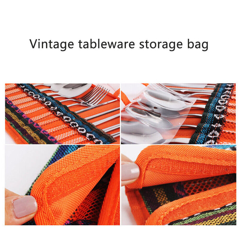Practical Hanging Dish Storage Bags, Grill Cutlery, Carrying Case